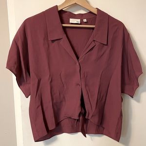 Wilfred free tie front blouse